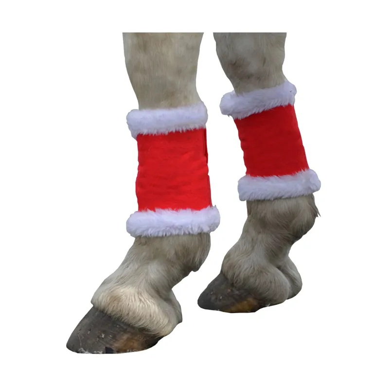 Hy Equestrian Christmas Santa Horse Leg Wraps